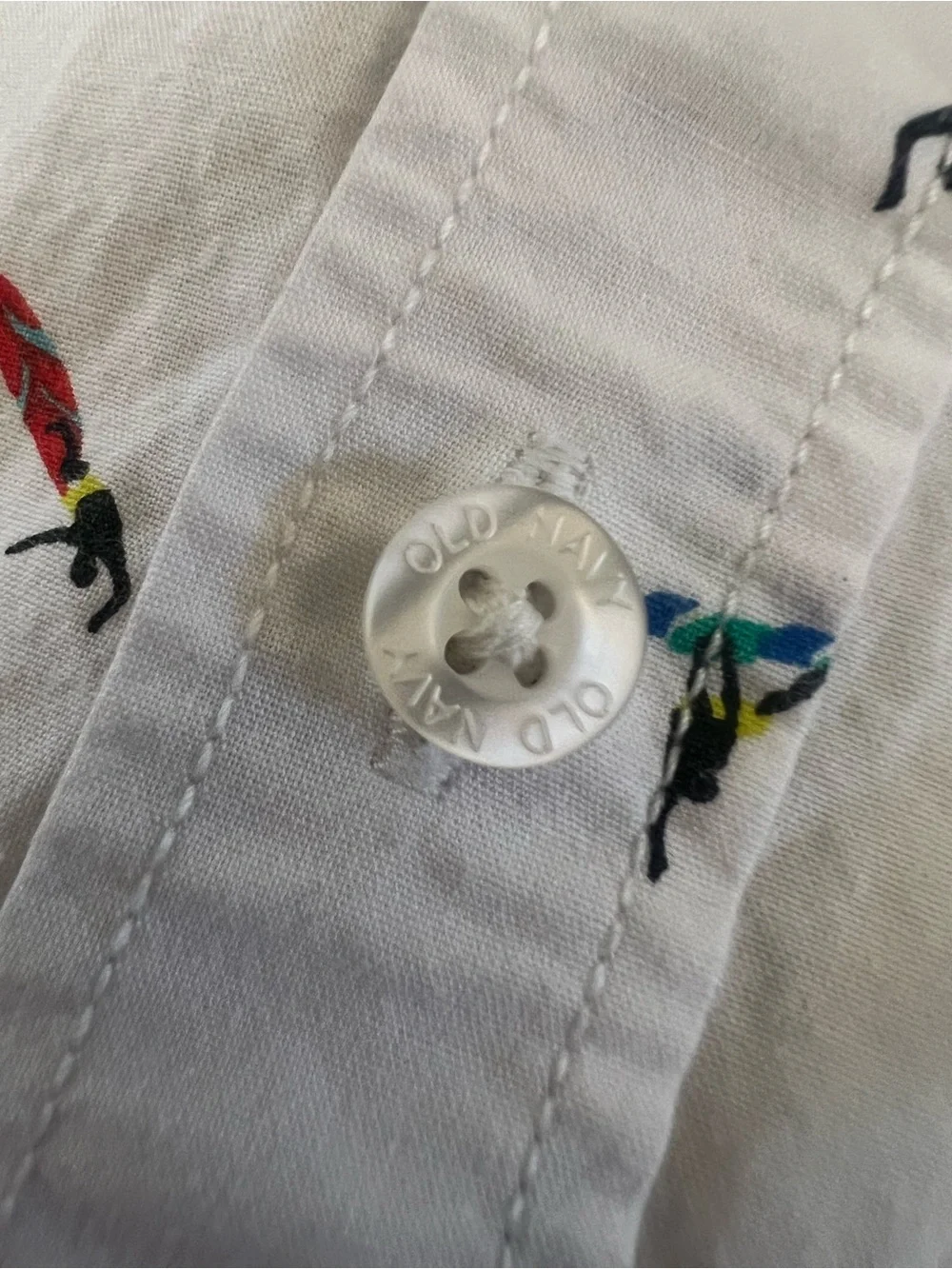 Old Navy Boys XL 14-16 Surfer Print Short Sleeve Button Down Shirt